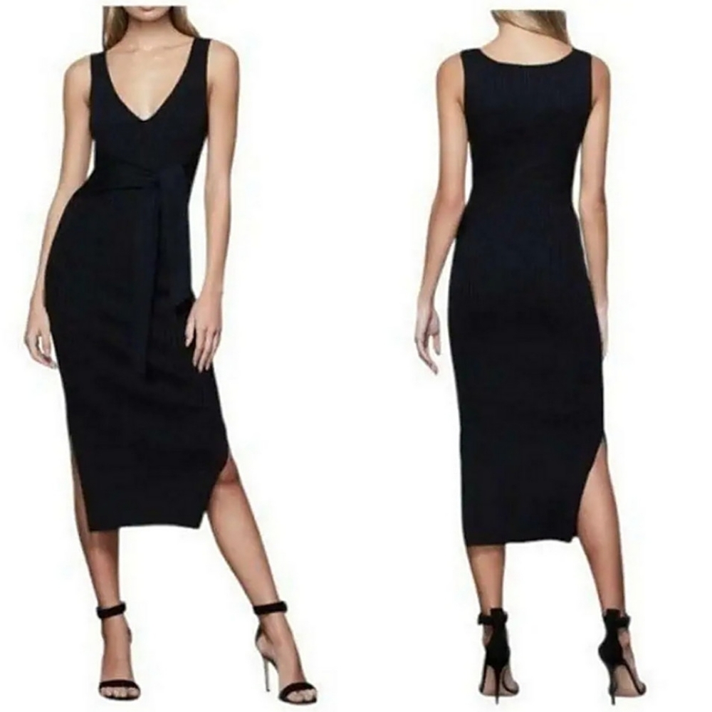 GOOD AMERICAN BELTED BODYCON DRESS WOMENS size 3, Large